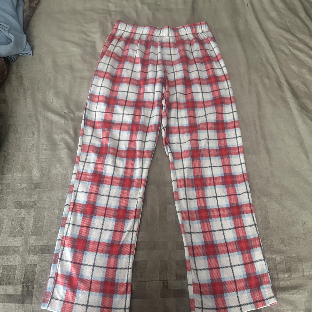 Wondershop Pajama Pants Mens Large Red Plaid Fleece Sleepwear‎ Lounge Winter